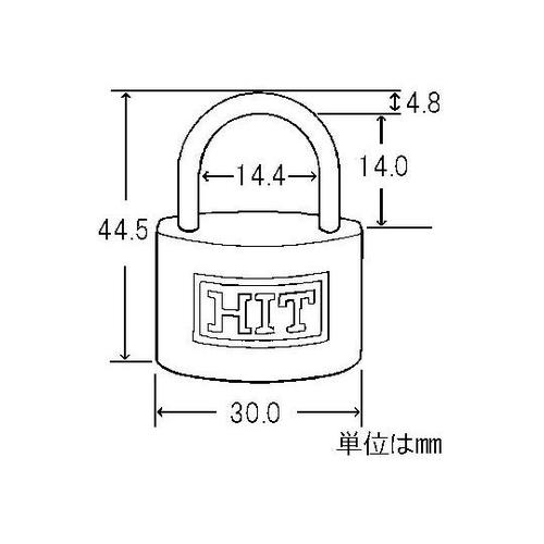 1−183 シリンダー南京錠 同一番号