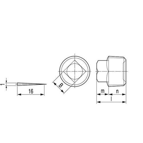生地 プラグ(4角頭(TKS R 1/2