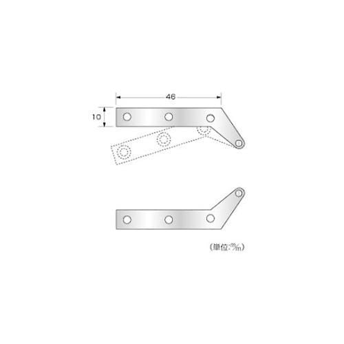 への字蝶番 1セット(2個入) P−70