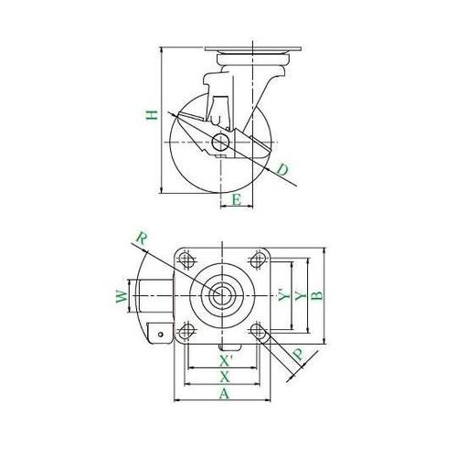 WEJ−130SJ−S型自在車130mm