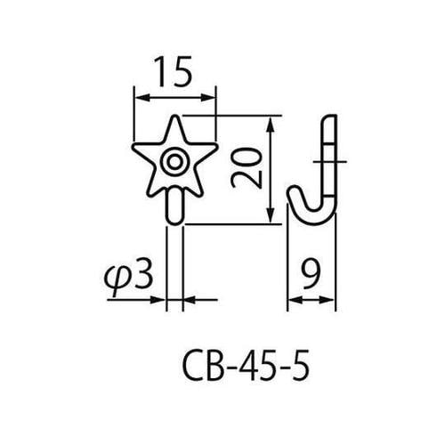 CB−45−5 フック(スター)金