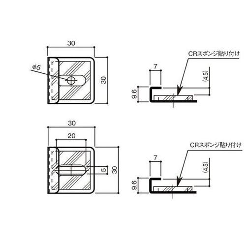 M−3030 ミラー取付金具 0.8t