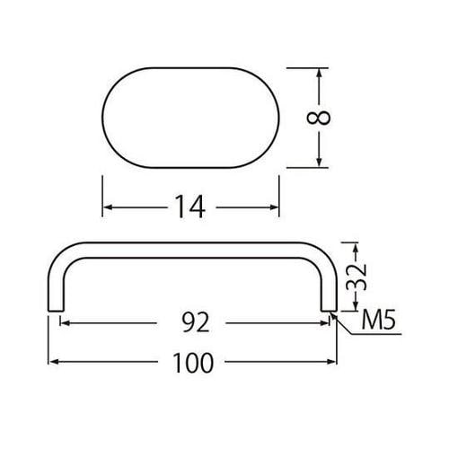 ST−32小判ハンドル太形100鏡面