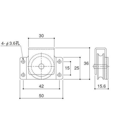 K30−06 1車30mm 滑車