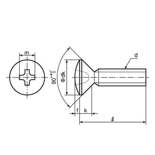 ステン(+)丸皿D7小頭 4×16 (1