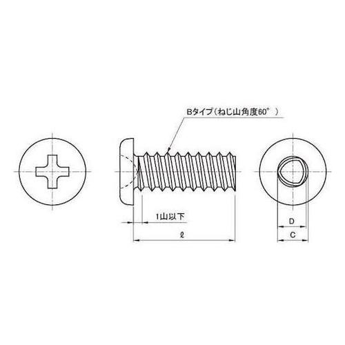 ステン#0−1+Bタイ ナベ 1.2×2