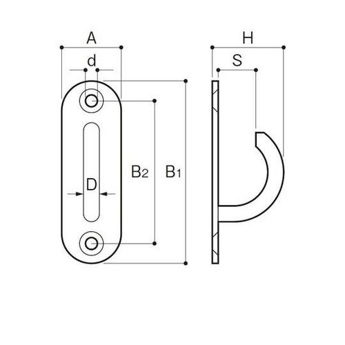 OPD−6B ブラックオープンパッドアイ