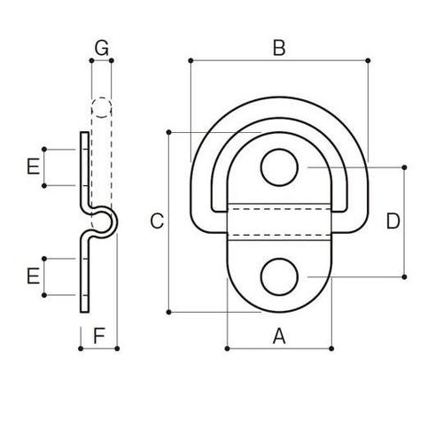 PGH−2 グランドフック2型ステンレス