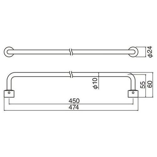 BT60 カルムタオル掛クローム