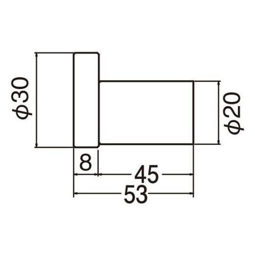 ST274ピーコックフック53ミリ鏡面磨