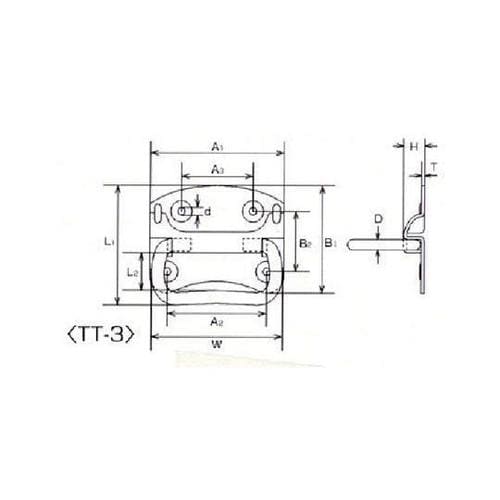 TT3 ステンレス トランク取手