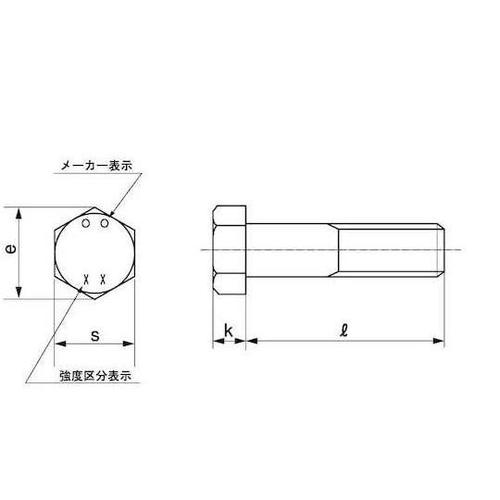 クロメート 8.8 六角ボルト(小形 半