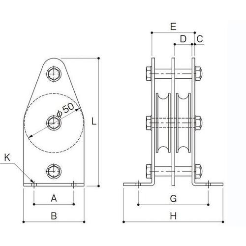 K50−15MCB 使用軸受ベアリング