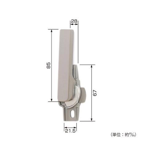 T38 空掛防止クレセント右 グレー