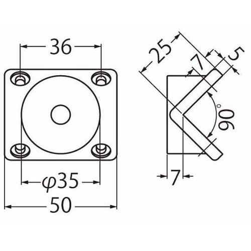 BR−71 ステンレス出隅ベース鏡面磨