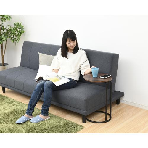 ベッドサイドテーブル WL/BK