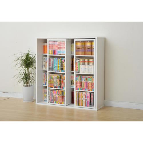 スライドブックシェルフ9090 WH