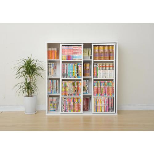 スライドブックシェルフ9090 WH