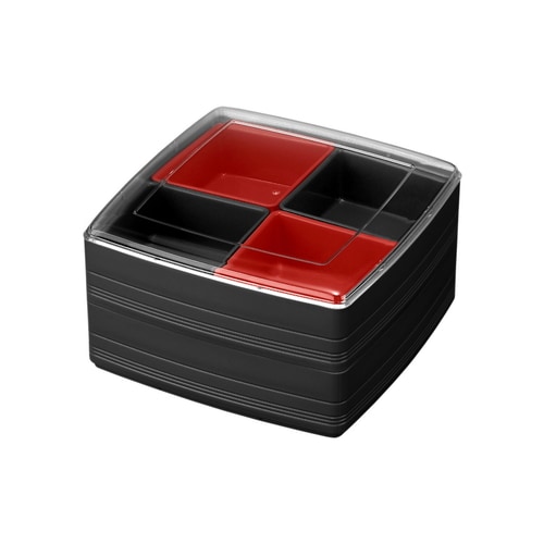 彩り御膳二段重 ブラック