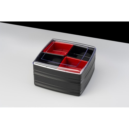 彩り御膳二段重 ブラック