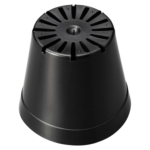 硬質ポリ鉢 12cm 黒10P