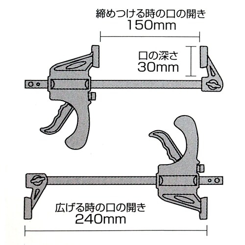 クイックバークランプ