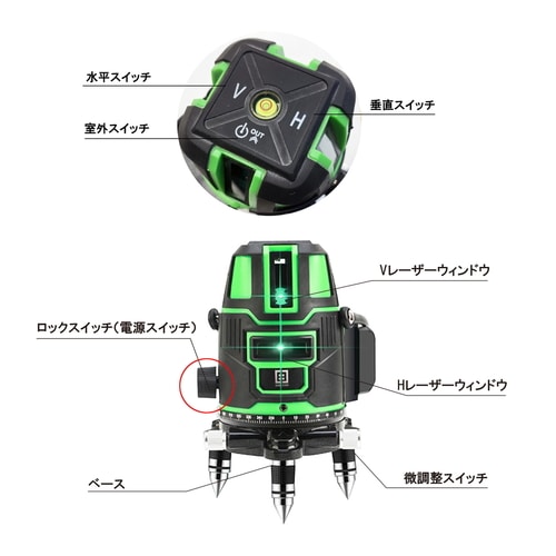 グリーンレーザー墨出し器