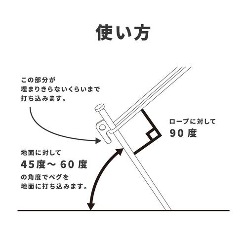 鍛造ペグ