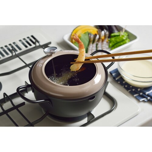 温度計付天ぷら鍋