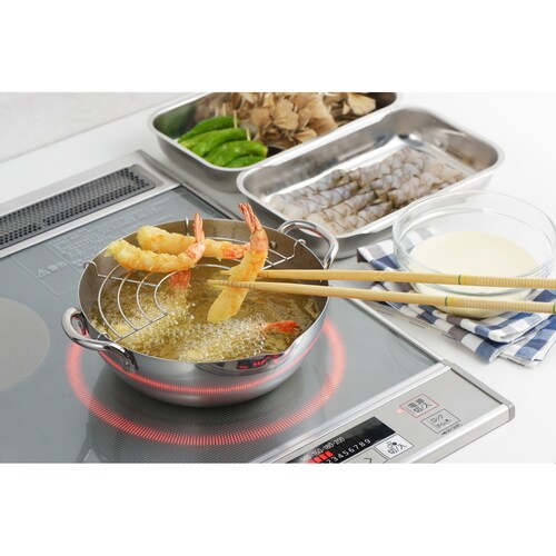 温度計付天ぷら鍋