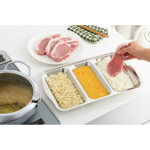 ステンレス3連バット