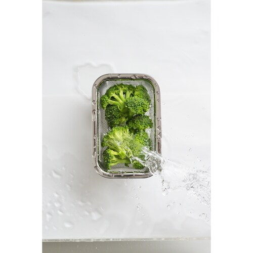 ステンレス角型水切りザル