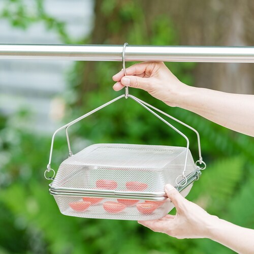ステンレス角型干しかご