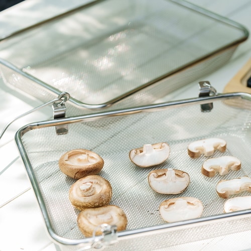 ステンレス角型干しかご