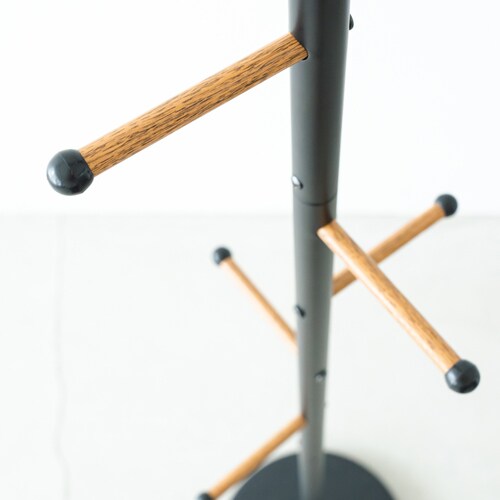 木目柄ポールハンガー