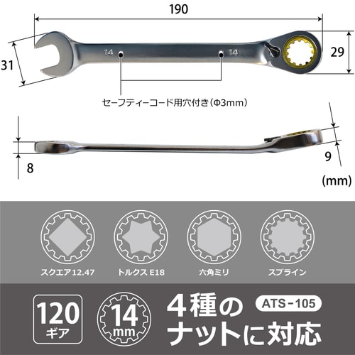 スプラインギアレンチ