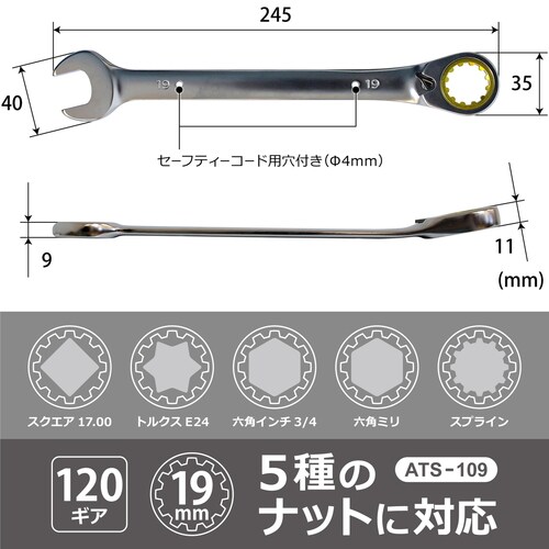 スプラインギアレンチ