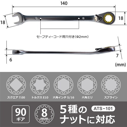 スプラインギアレンチ