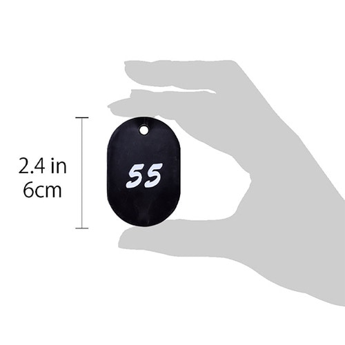 グラニット番号札 51から100 ブラッ 2セット