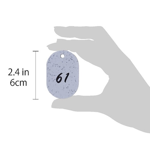 グラニット番号札 1から50 グレー 2セット