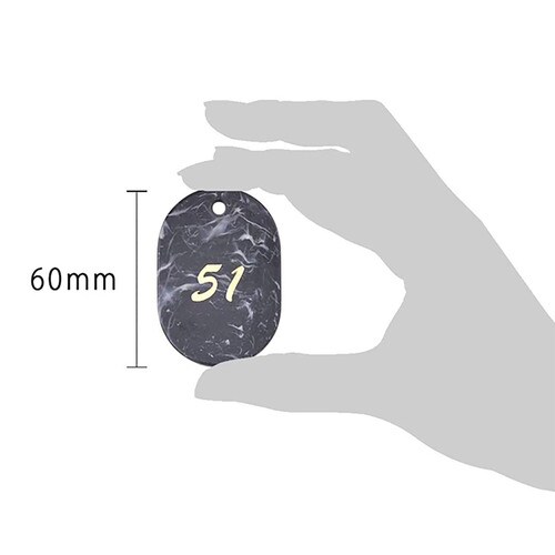 マーブル番号札 51から100 グレー 2セット