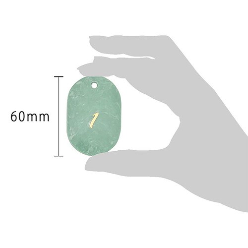 マーブル番号札 1から50 グリーン 2セット