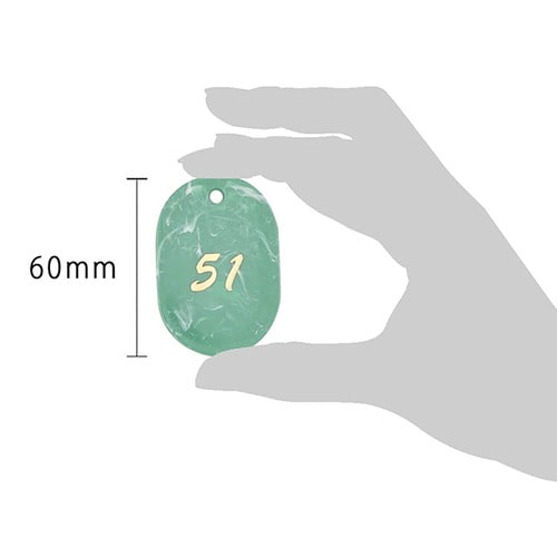 マーブル番号札 51から100 グリーン 2セット