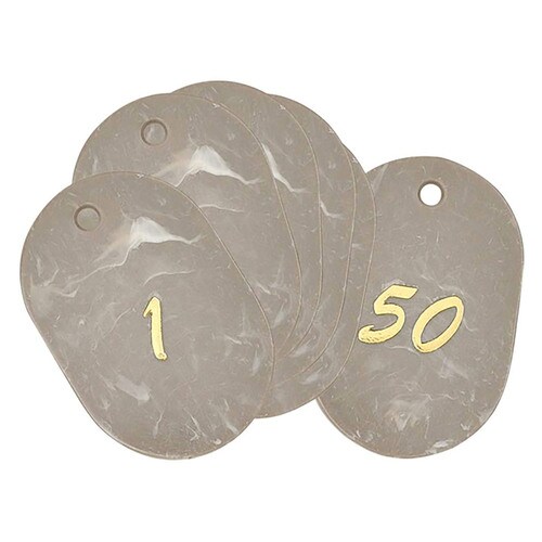 マーブル番号札 1から50 ブラウン 2セット