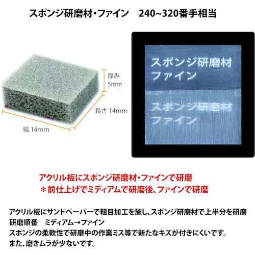 プロクソン スポンジ研磨材ファイン10枚四角