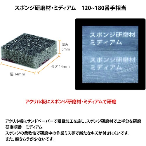 プロクソン スポンジ研磨材ミディアム10枚四角