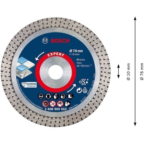 ボッシュ ダイヤホイール76mm