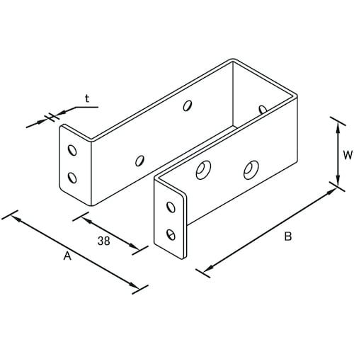 ダイドーハント 2X4サポート ハット型 タイプ2