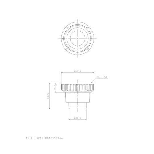 40用 流し台用ホース取付ナット EA4