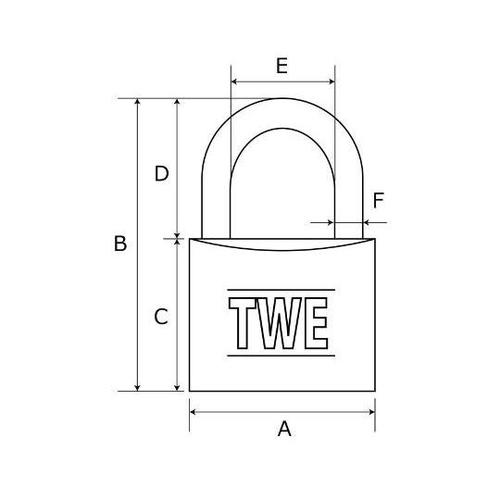 IB−099 TWE ステンレス吊南京錠